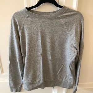 Simple grey crew neck sweater